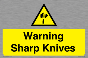 Warning Sharp Knives